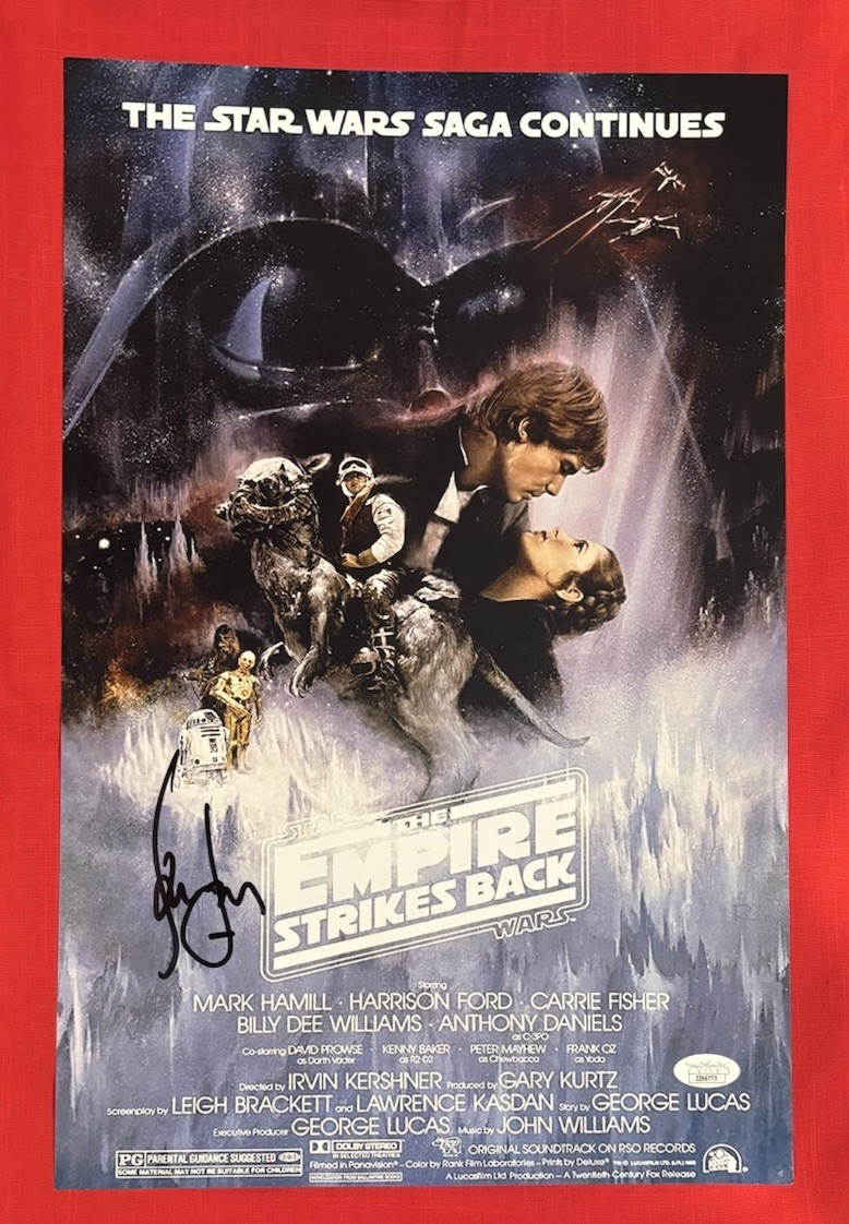 Harrison Ford Star Wars Empire Strikes Back Autographed Signed 11x17 Photo JSA