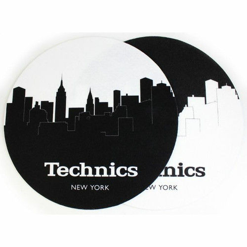 Slipmat Factory Technics New York Skyline 12" Vinyl Record Slipmats (black/wh...