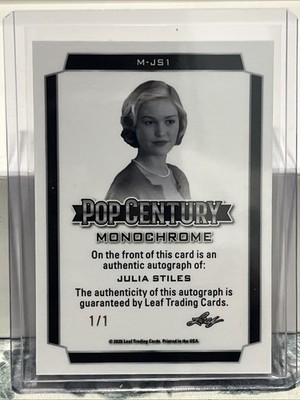 2026 Leaf Metal Pop Century Monochrome Julia Stiles Auto 1/1 | eBay