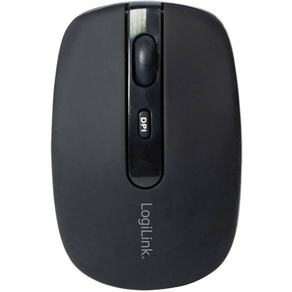 Logilink ID0078A Maus Bluetooth® Optisch Schwarz 4 Tasten 1600 Dpi-image