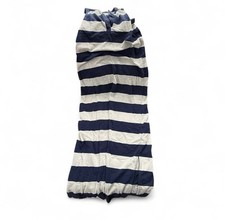 Womens Gap White And Navy Blue Striped  Long Dress Size M