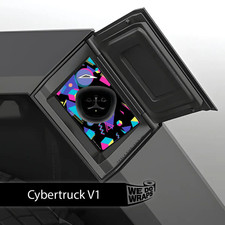 Rad 80s Tesla Charge Port Wrap  Cybertruck