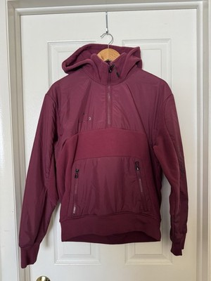 Jordan Men s X-SMALL 23 Engineered POLARTEC 1/2 Zip Hoodie Cherrywood DV1591-680