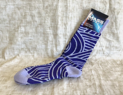 Bioware Mass Effect NEW Tali'Zorah nar Rayya Crew Socks Sanshee w/tags TALI