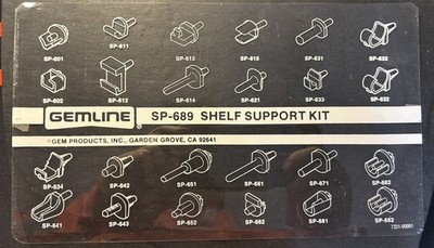 Gemline SP-689 Shelf Support Kit Refrigerator Freezer 46 pieces NEW SP689