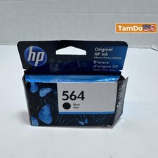 HP 564 Black Original Ink Cartridge Genuine OEM Printer Ink, New Sealed