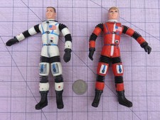 Mattel 1966 Major Matt Mason Man in Space Figure Lot of 2 Figures Broken Wires
