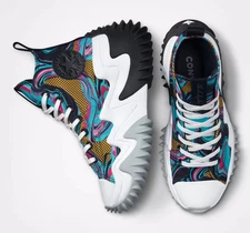 Converse Unisex Run Star Motion Hi Black/Ash Stone/White Size 7.5 Women