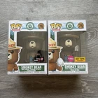 Smokey Bear Funko Pop Lot: #76 GameStop & #75 Hot Topic Flocked Exclusive