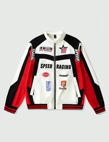 Street Life Casual Graphic Men'S Racing Element Long Sleeve Jacket, Motorsport video thumbnail