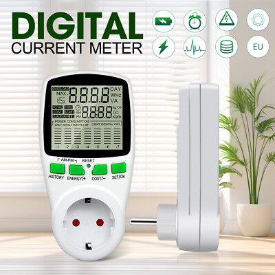 Digital Voltmeter Current Meter AC Socket Watt Meter Power Meter Energy Tester
