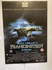Mary Shelley&rsquo;s Frankenstein. . Double Sided Original UK Video Poster.