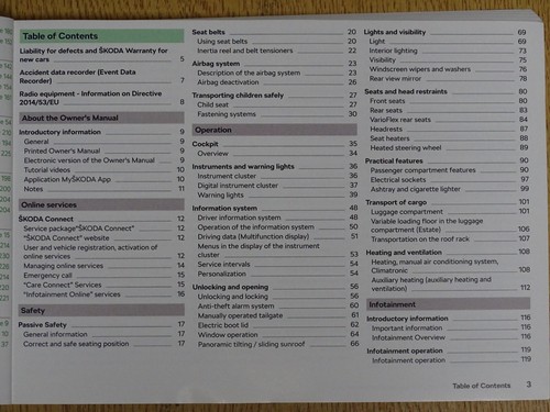 GENUINE SKODA KAROQ 2017-2019 OWNERS MANUAL HANDBOOK WALLET PACK E-462 - 第 3/9 張圖片