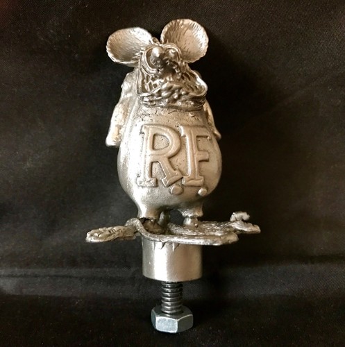 ED ROTH VINTAGE RAT FINK RARE /HOOD ORNAMENT /MASCOT /RAT ROD HOT ROD/ BIKE - Photo 1/4