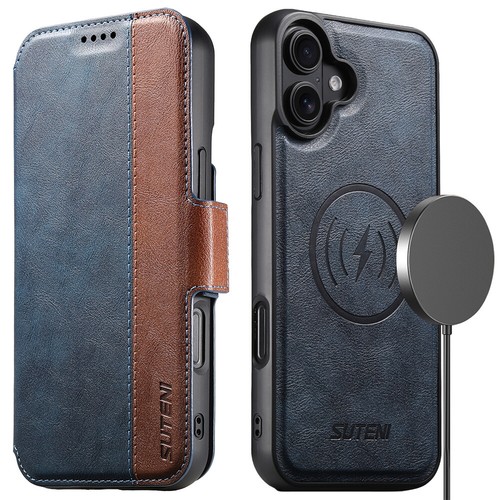 For iPhone 16 15 Plus 14 13 12 Pro Max Magsafe Magnetic Wallet Case Flip Cover - Picture 46 of 56