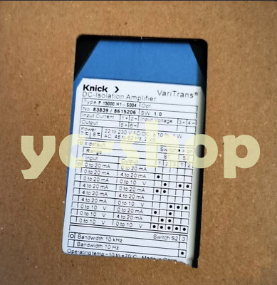 Knick P15000H1-S004 isolation amplifier Fast Shipping via FedEx or DHL