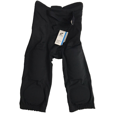 CHAMPRO Boy Terminator 2 Integrated Youth Football Pants Built-in Pads Black XL