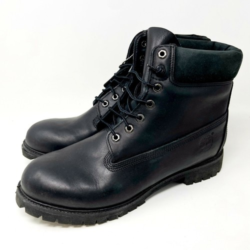Black Leather Boots Mens Size 