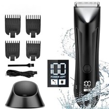 Manscape Groin Hair Trimmer for Men's Electric Ball Trimmer Wet/Dry Body Shaver