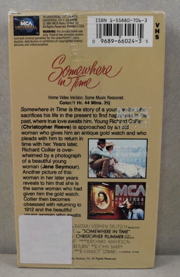 Very Rare Mammoth Video Rental Store "Somewhere in Time" VHS 1991 New Movies - Image 2 of 2