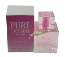 Pure Crystal by Karen Low 3.3 / 3.4 oz Eau De Parfum for Women New In Box
