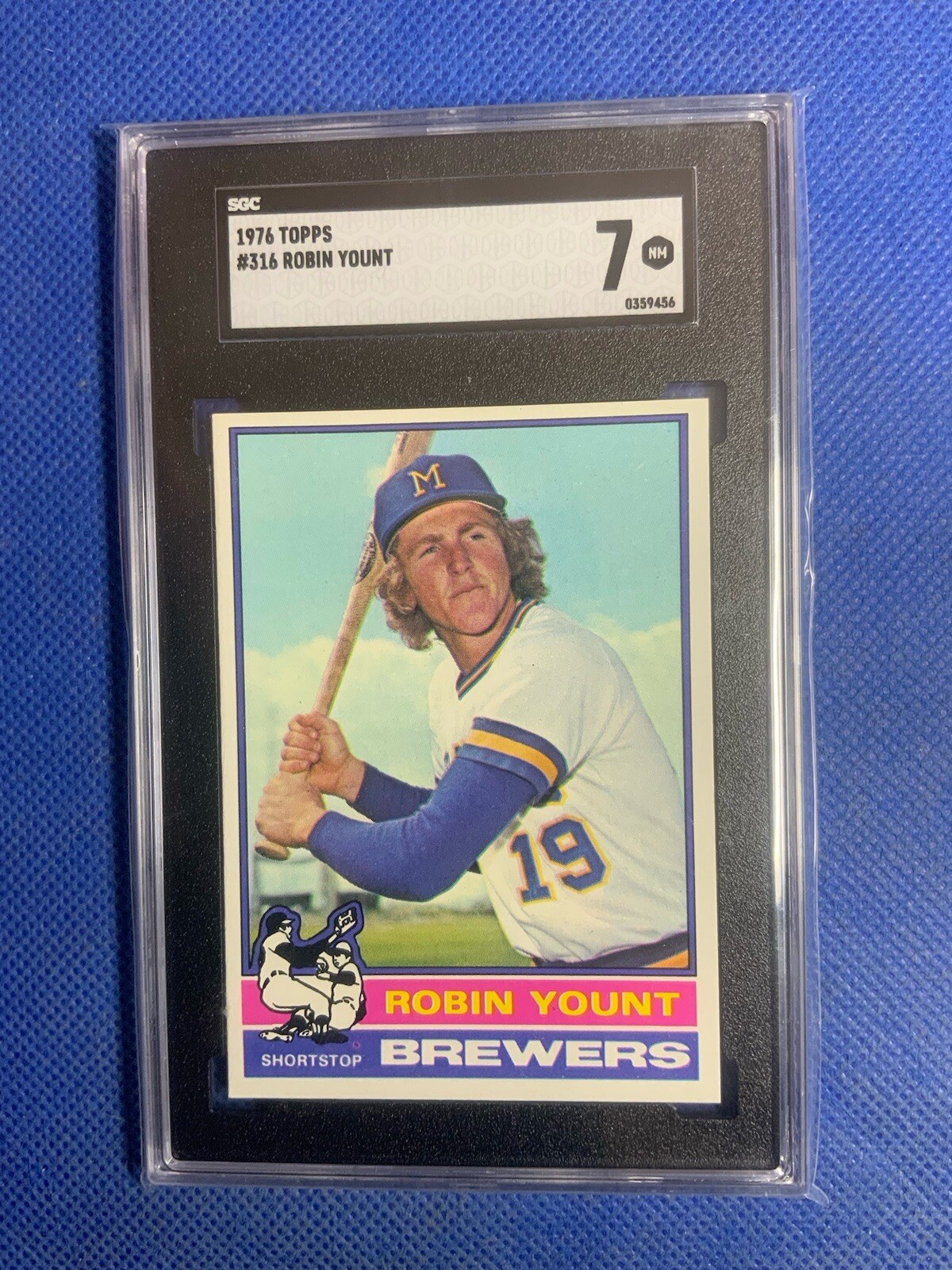 1976 Topps #316 Robin Yount Milwaukee Brewers SGC 7