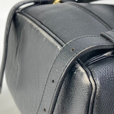 VERSACE vintage Logo Chain Sunburst backpack bag Leather  display picture 1