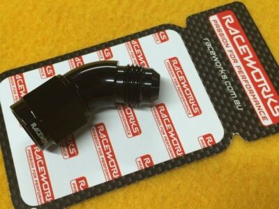 Raceworks RWF-142-06BK 6AN to 6AN Male to female swivel union 45 Degree ...