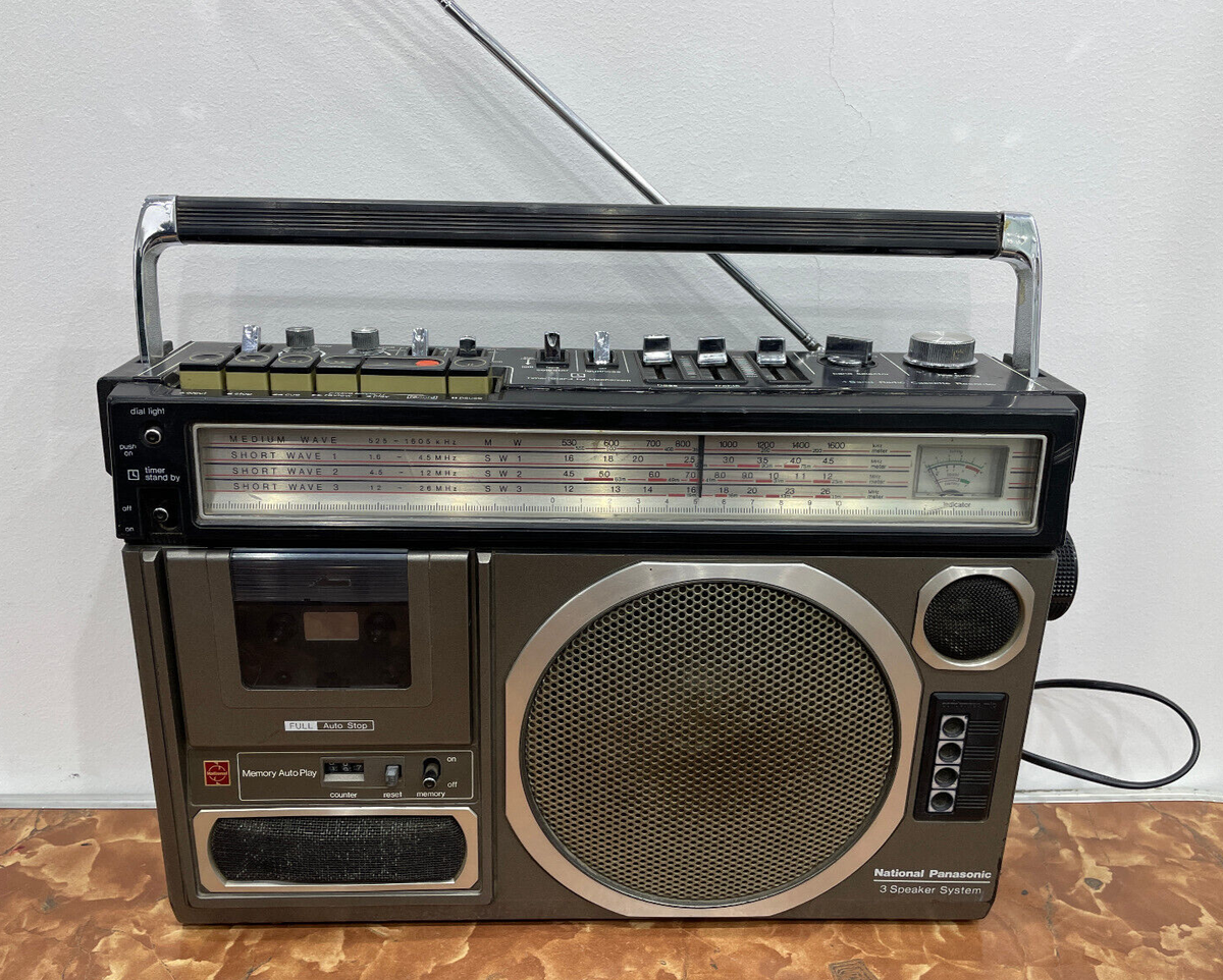 National Panasonic Vintage Cassette Player 3 Speaker System RQ