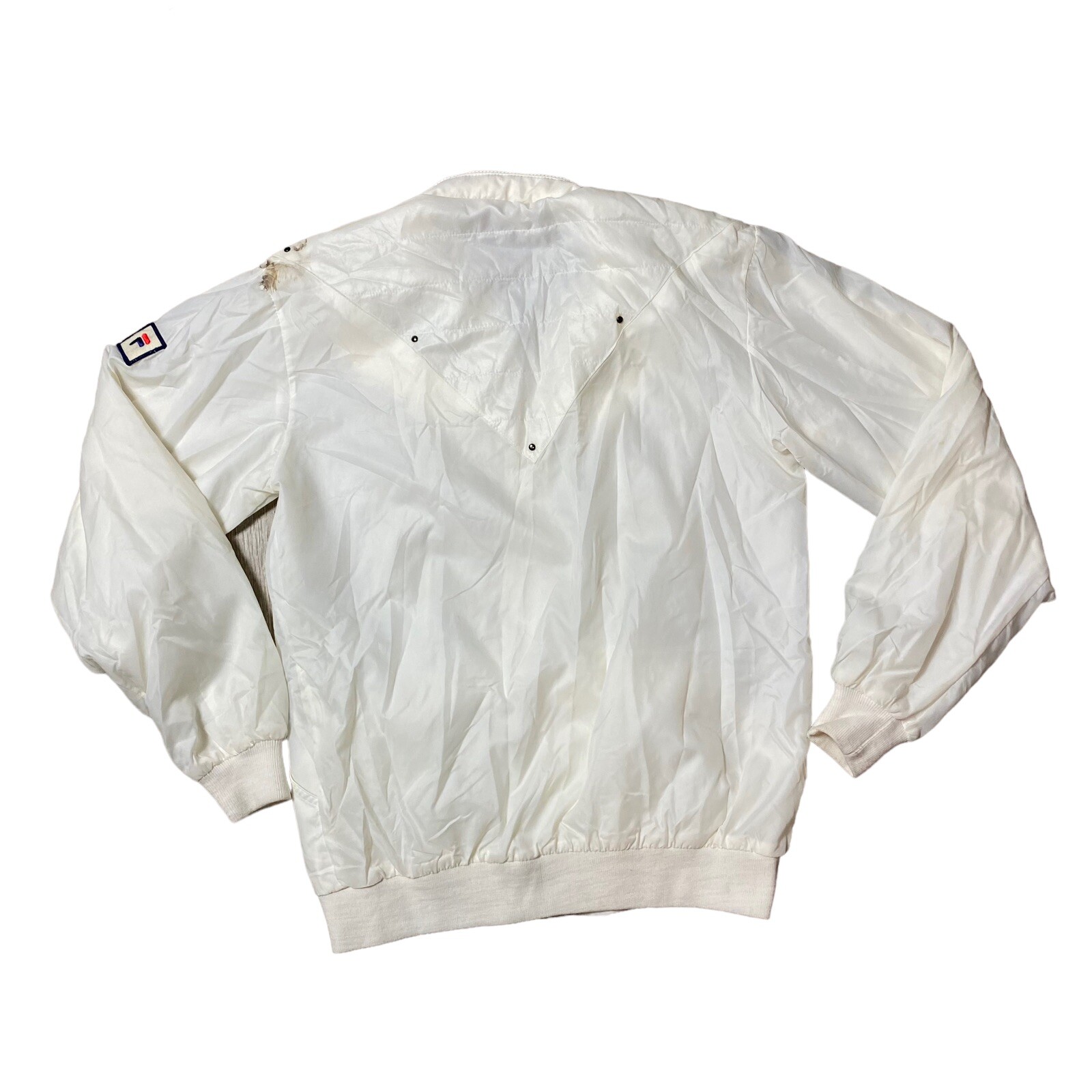 Giacca a vento vintage Fila Creativita Nello Sport Italia bianca adulto taglia media
