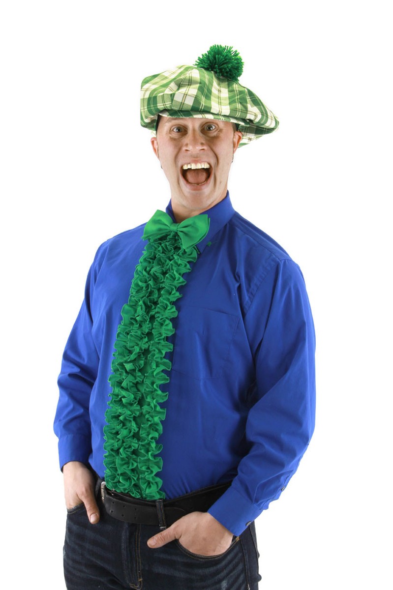 Tuxedo Shirt Front Kit With Matching Bow Tie Ruffled Button Panel