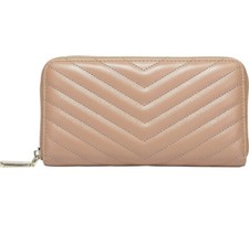 Daisy Rose Women s Zip-Around Wallet Phone Clutch BLUSH RFID Blocking - Vegan