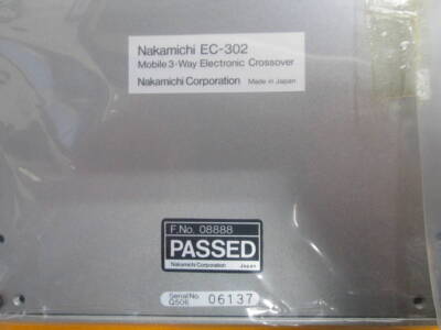 Nakamichi EC 302 mobile 3Way Electronic Crossover Nakamichi
