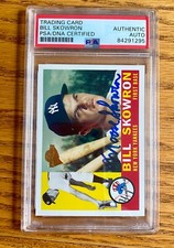 Bill Moose Skowron 2005 Topps Fan Favorites #140 Signed Card Auto PSA RARE C