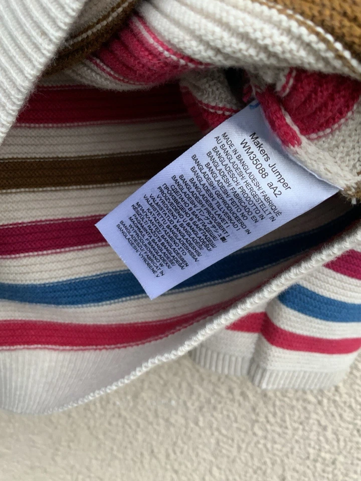 SEASALT MAKERS ORGANIC COTTON JUMPER TOP 16 Striped MINI CORNISH CHARM MIX - Image 3 of 3