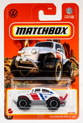 2024 Matchbox #43 Volkswagen Beetle 4x4 WHITE | RESCUE BEACH