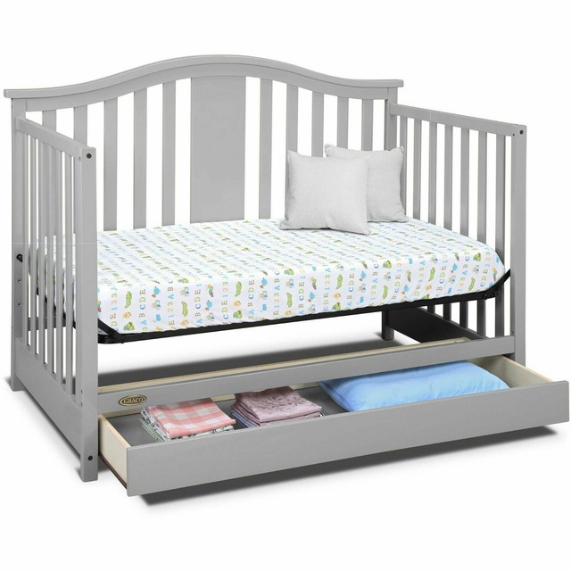 Graco Stanton 4 in 1 Convertible Crib Pebble Gray for sale online eBay
