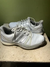 Men's adidas adipower Boost 2 White / Silver Golf Shoes "US" Size 9