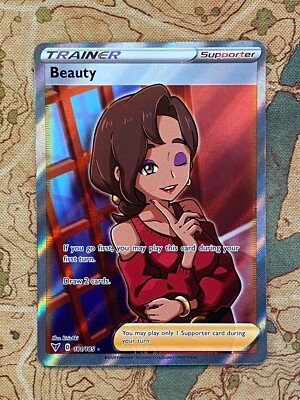 beauty pokemon card full art Vivid Voltage 181/185 Supporter – Yeet Placeholder Image Provided Beauty 181/185 Full Art Trainer