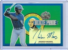 2019 Leaf Metal JOSHUA MEARS State Pride Blue Prismatic Auto RC 17/30 Padres
