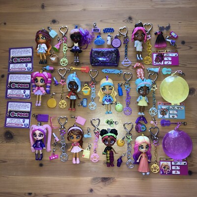 B PACK PUPPEN Konvolut x 11 Serie 1 & Serie 2 süße Mini Puppe Charms Spin Master