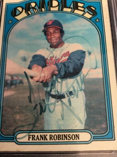 1972 TOPPS 100 FRANK ROBINSON ORIOLES SIGNED PSA/DNA AUTO HOF HALL OF FAME - Bild 3 von 3