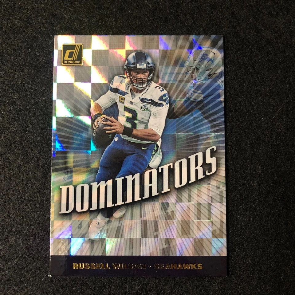 Russell Wilson 2019 Donruss Dominators Seahawks Steelers - Image 4 of 4