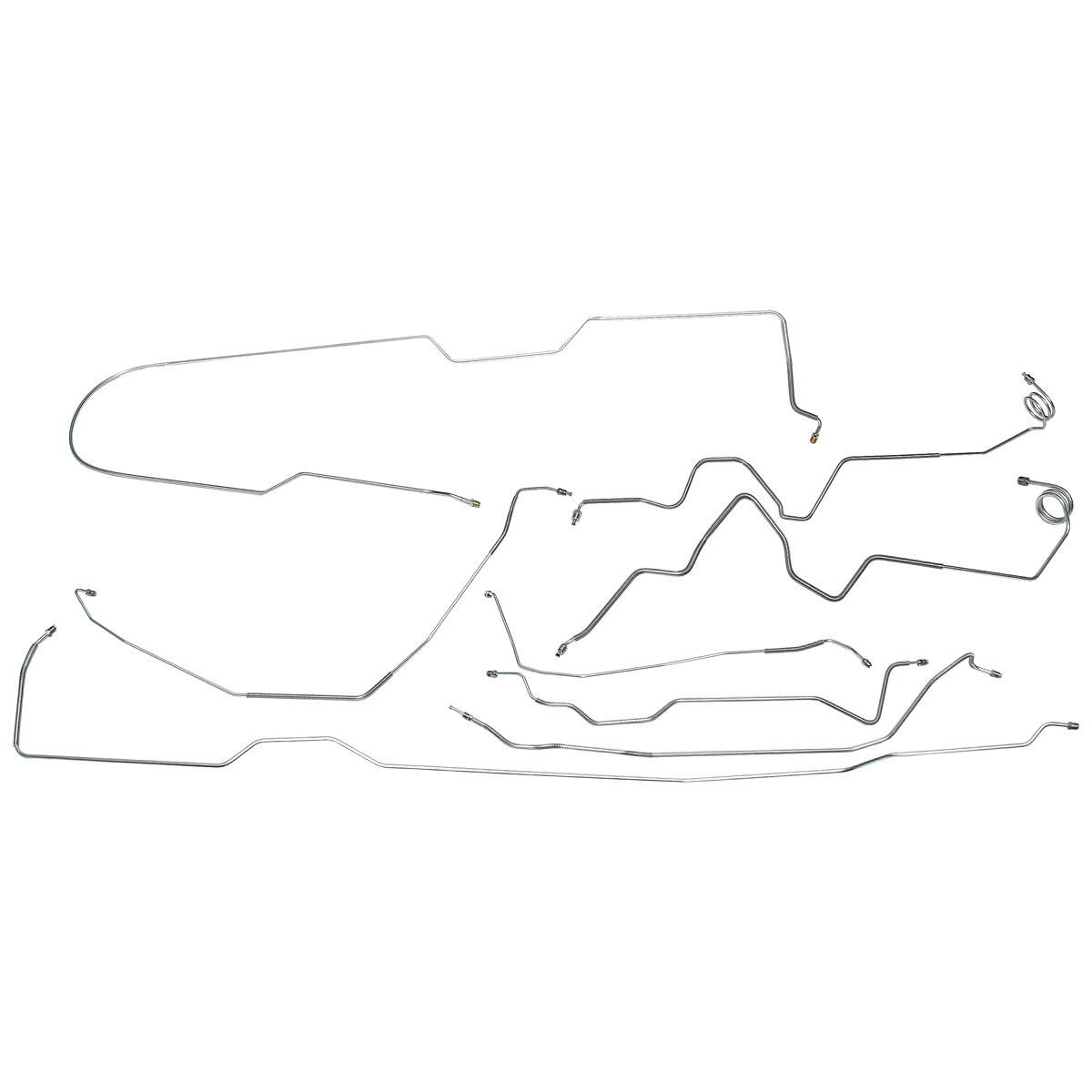 1981-89 Chevrolet Blazer GMC Jimmy 4wd Power Disc Brake Line Set Stainless Steel