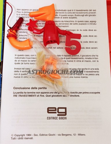EG EDITRICE GIOCHI IL GIOCO DI FIVE ELETTRONICO VINTAGE 1984 NEW IN BOX - Picture 8 of 11
