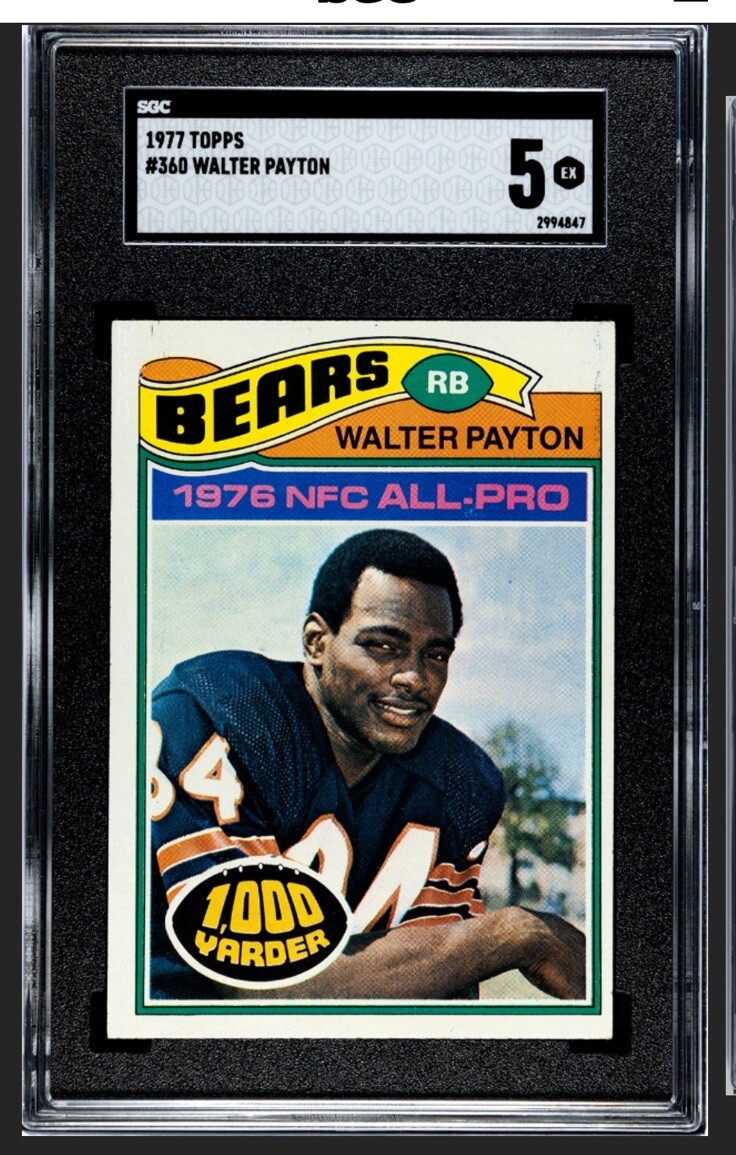 1977 TOPPS ALL-PRO #360 WALTER PAYTON SGC 5 EX HOF 2ND YEAR!