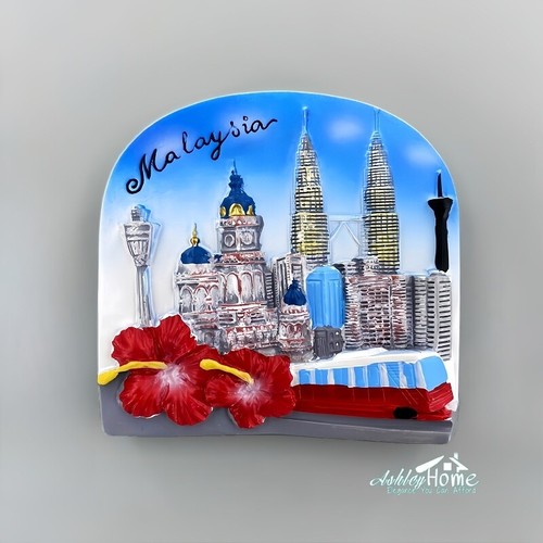 Malaysia Kuala Lumpur Petronas Towers Tourist Souvenir 3D Resin Fridge Magnet - 第 1/4 張圖片