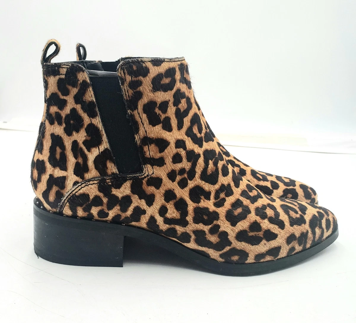 Franco sarto top leopard ankle boots