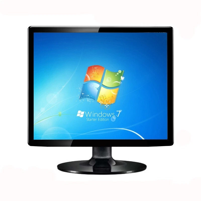 15'' Portable Mini TV VGA Computer Display PC HD Screen CCTV Security Monitors - Image 3 of 4