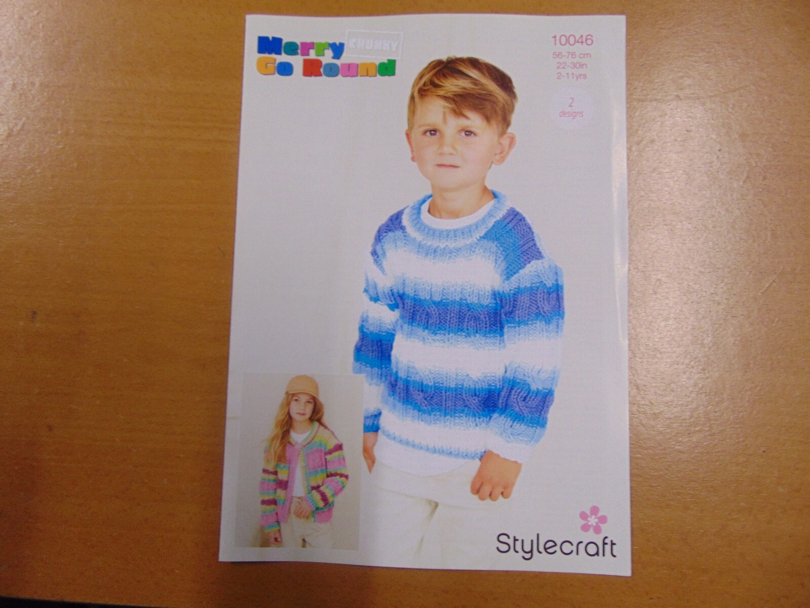 Stylecraft Merry Go Round Chunky Pattern 10046 (2 Designs) 2 - 11 Years